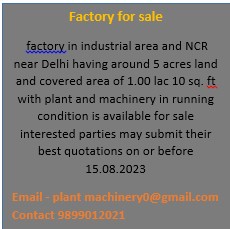 Factory for sale